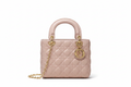 Blush Pink Quilted Bag Enhanced