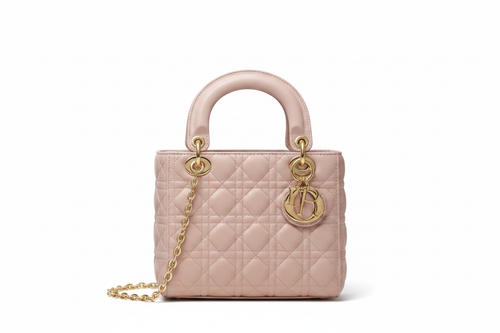 Blush Pink Quilted Bag Enhanced