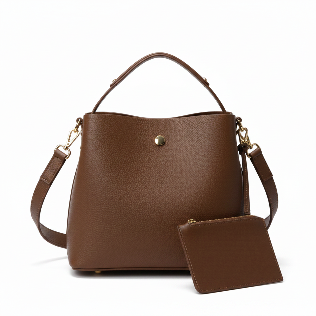 Brown Bucket Bag