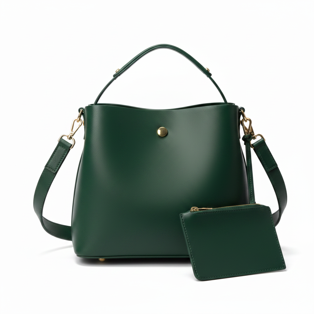 Green Bucket Bag