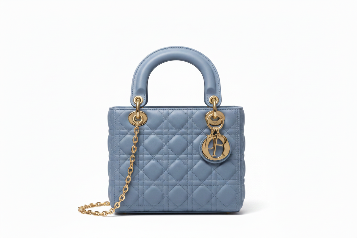 Light Blue Quilted Bag