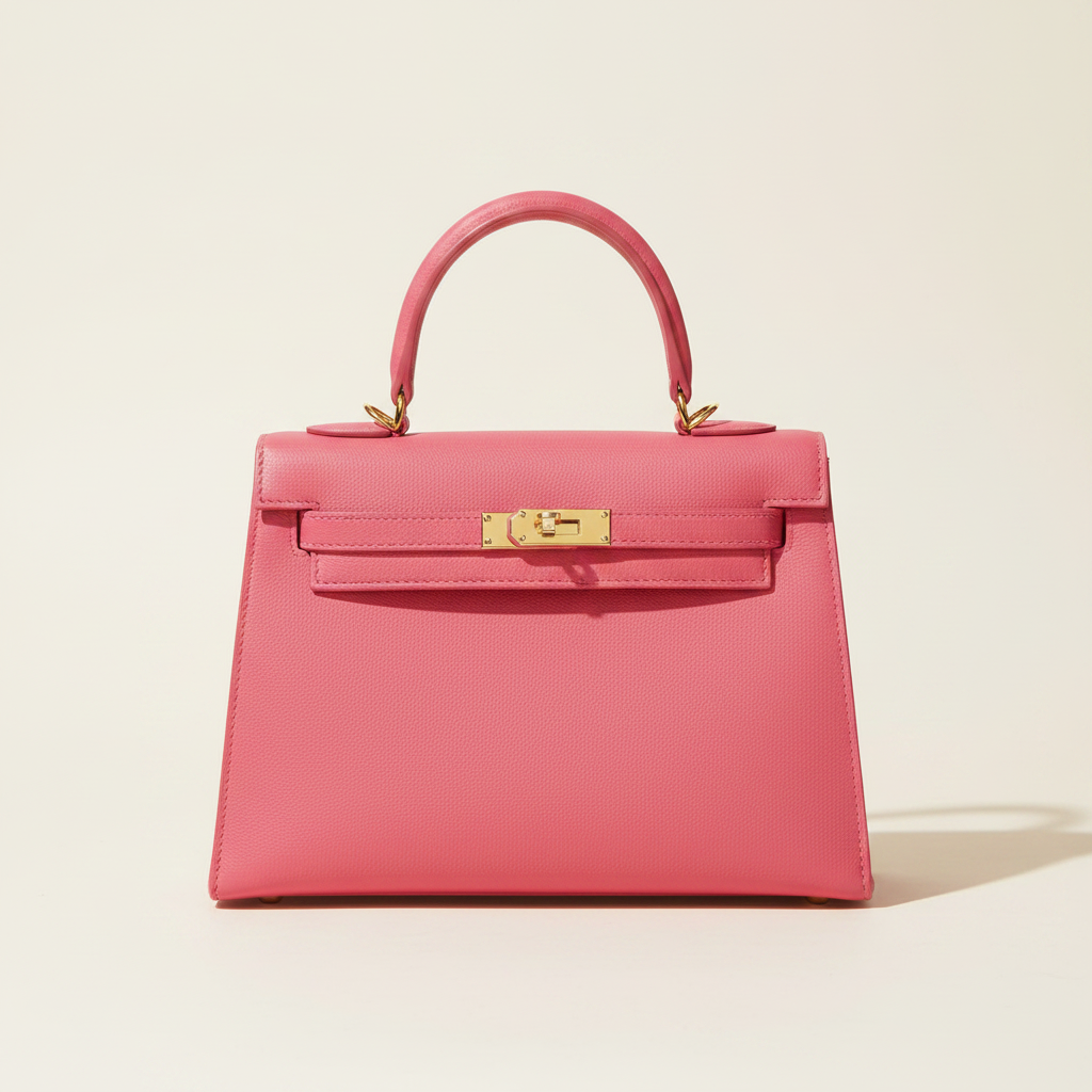 Polished pink handbag product photo