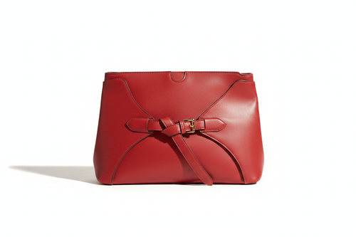 Red Clutch Bag Enhanced