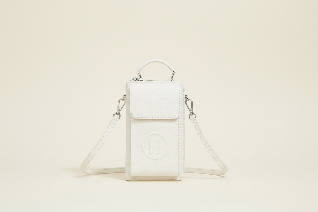 White Crossbody Phone Bag