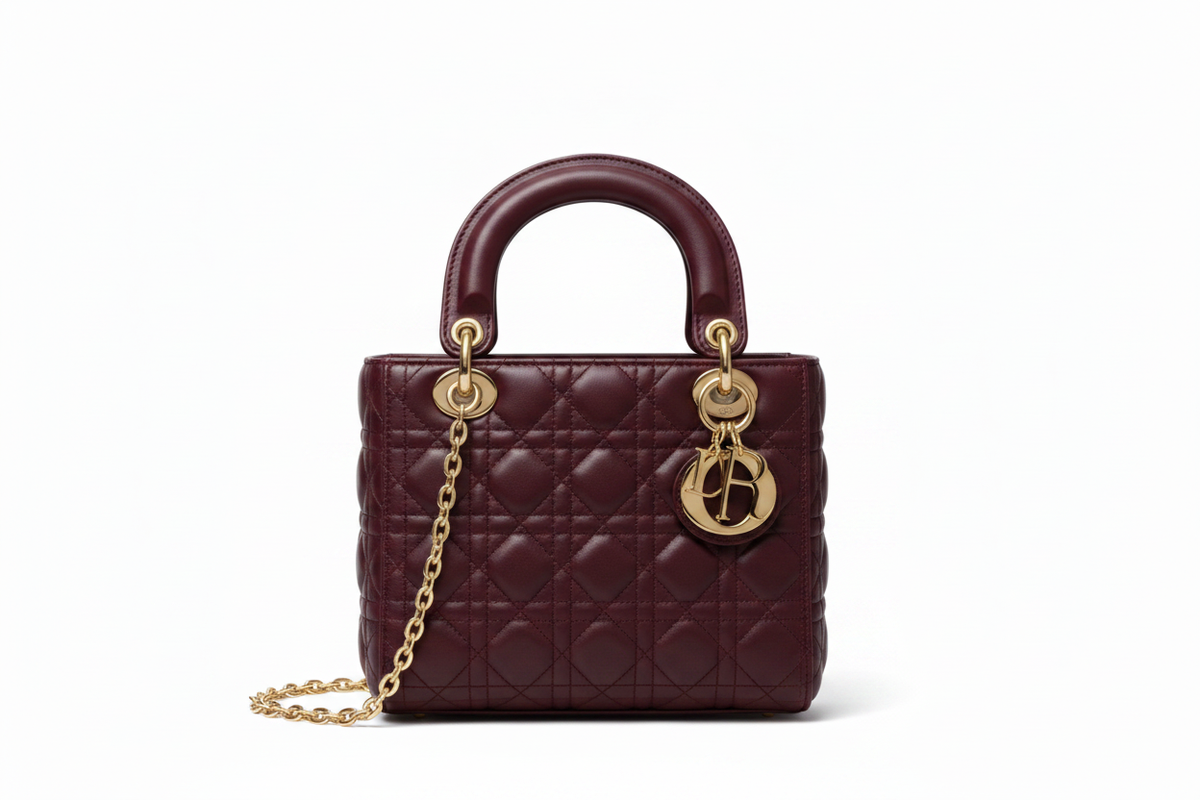 Wine Quilted Bag